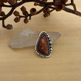 Crazy Lace Agate Celestial Ring or Pendant- Sterling Silver- Finished to Size