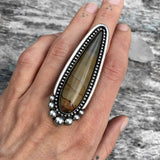 Huge Cripple Creek Jasper Talon Ring or Pendant- Sterling Silver and Cripple Creek Jasper- Finished to Size