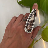 The Dagger Ring- Sterling Silver and Wild Horse Magnesite- Finished to Size or as a Pendant
