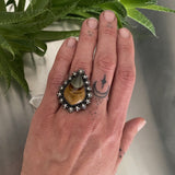 Desert Nights Ring- Sterling Silver and Polychrome Jasper Statement Ring or Pendant- Finished to Size