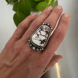 The Garland Ring- Wild Horse Magnesite and Sterling Silver- Finished to Size or as a Pendant