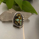 The Glacier Ring- Bao Canyon Turquoise and Sterling Silver- Finished to Size or as a Pendant