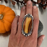Huge Montana Agate Celestial Ring- Size 7.75 (Can be sized up 1 size)- Sterling Silver