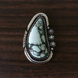 Variscite Celestial Ring or Pendant- Sterling Silver and Posiedon Variscite- Finished to Size