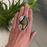 High Plains Ring- Huge Sterling Silver and Owyhee Jasper Statement Ring or Pendant- Finished to Size