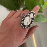 The Icicle Ring- Wild Horse Magnesite and Sterling Silver- Finished to Size or as a Pendant