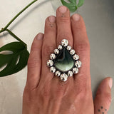 Large Imperial Jasper Bubble Ring or Pendant- Sterling Silver and Imperial Jasper- Finished to Size