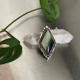 Huge Kite Shaped Jasper Statement Ring or Pendant- Sterling Silver and Imperial Jasper- Finished to Size