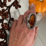 Large Leafy Montana Agate Ring or Pendant- Sterling Silver - Finished to Size