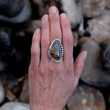 The Mojave Ring- Sterling Silver and Polychrome Jasper Statement Ring or Pendant- Finished to Size