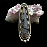 Large Montana Agate Talon Ring or Pendant- Sterling Silver and Agate- Finished to Size