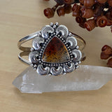 Overlay Montana Agate Cuff- Sterling Silver and Montana Agate Statement Cuff