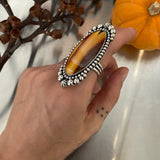 Huge Montana Agate Celestial Ring- Size 7.75 (Can be sized up 1 size)- Sterling Silver