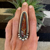 Large Noreena Jasper Ring or Pendant- Sterling Silver and Jasper- Finished to Size