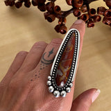 Large Noreena Jasper Ring or Pendant- Sterling Silver and Jasper- Finished to Size