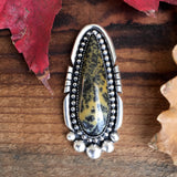 Dendritic Opal and Sterling Silver Talon Ring or Pendant- Finished to Size