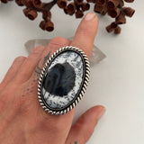 Large Dendritic Opal Statement Ring or Pendant- Sterling Silver- Finished to Size