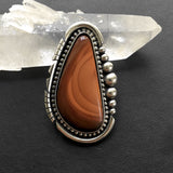 Large Bruneau Jasper Ring or Pendant- Sterling Silver and Rare Bruneau Picture Jasper- Finished to Size