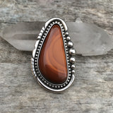 Large Bruneau Jasper Ring or Pendant- Sterling Silver and Rare Bruneau Picture Jasper- Finished to Size