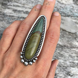 Large Owyhee Jasper Talon Ring or Pendant- Sterling Silver and Owyhee Jasper- Finished to Size