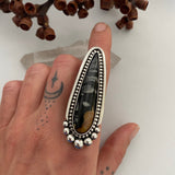 Large Picasso Marble Talon Ring or Pendant- Sterling Silver- Finished to Size