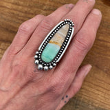 Beachy Blue Opal Petrified Wood Ring or Pendant- Sterling Silver and Indonesian Opalized Petrified Wood- Finished to Size