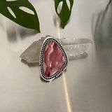 Huge Rhodochrosite Statement Ring or Pendant- Sterling Silver and Rhodochrosite- Finished to Size