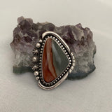 Large Picture Jasper Celestial Ring or Pendant- Sterling Silver and Landscape Jasper- Finished to Size