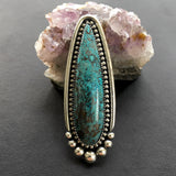 Large Shattuckite Talon Ring or Pendant- Sterling Silver and Natural Shattuckite- Finished to Size