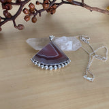 Large Agate Bubble Necklace- Sterling Silver and Swazi Agate- Chain Included
